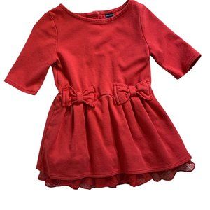 Baby Gap Red Dress W/ Ruffles and Bows, 12 - 18M
